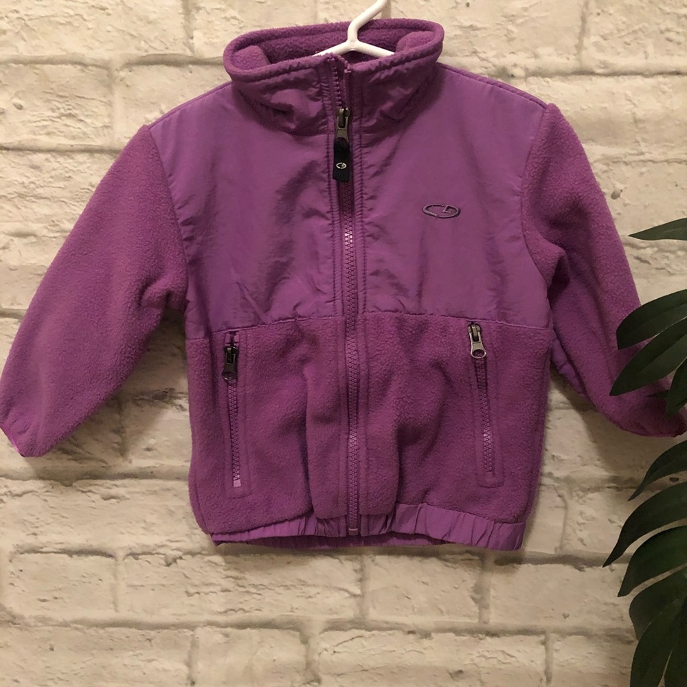 Purple fleece Champion zip up jacket